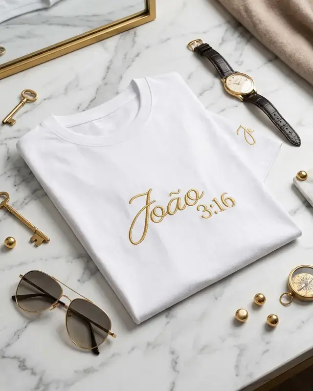 T-shirt Shalodent Faithwear «João 3:16: A Maior Prova de Amor»