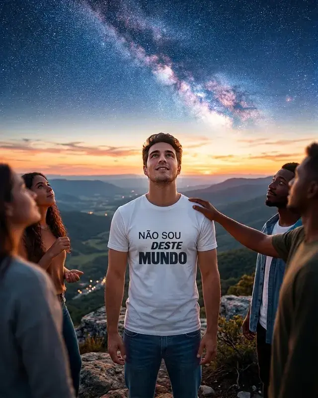 T-shirt Shalodent Faithwear «Não Sou Deste Mundo»