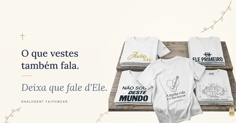 O que vestes também fala. Deixa que fale d'Ele. Shalodent Faithwear
